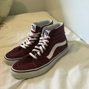 Maroon Hightop Vans